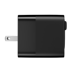 Chargeur rapide GaN écologique avec câble rétractable de 80 cm 65W couleur noir neuvième vue