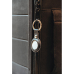 Porte‑clé localisateur écologique avec alarme pour Apple et Android couleur blanc