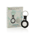 Porte‑clé localisateur écologique avec alarme pour Apple et Android couleur blanc vue avec boîte
