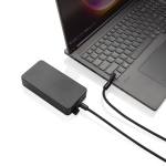 Tour de cou pour téléphone en RPET avec USB‑C et charge 60W couleur noir septième vue