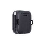 Support téléphone avec câble rétractable 1m et charge rapide 100W couleur noir deuxième vue