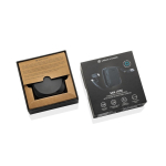 Support téléphone avec câble rétractable 1m et charge rapide 100W couleur noir vue avec boîte