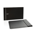 Housse pour ordinateur écologique à charge magnétique 15,6” Swiss Peak couleur noir deuxième vue avec boîte