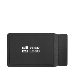 Housse pour ordinateur écologique à charge magnétique 15,6” Swiss Peak couleur noir avec zone d'impression
