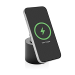 Enceinte sans fil en ABS recyclé avec support téléphone 3W couleur noir troisième vue