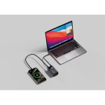 Powerbank en aluminium avec charge rapide et écran HQ 10 000 mAh couleur gris vue d'ambiance 2