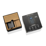 Powerbank en aluminium avec charge rapide et écran HQ 10 000 mAh couleur gris vue avec boîte