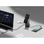 Powerbank en aluminium résistant et écran couleur HQ 15 000 mAh couleur gris vue d'ambiance 2