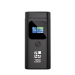 Powerbank en aluminium résistant et écran couleur HQ 15 000 mAh couleur gris avec zone d'impression