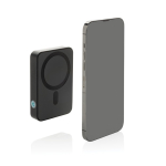 Powerbank de poche en ABS recyclé avec indicateur de charge 10 000 mAh couleur noir deuxième vue