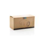 Haut‑parleur BT 5.3 en plastique recyclé résistant IPX4 16W couleur noir deuxième vue avec boîte