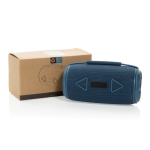 Haut‑parleur BT 5.3 en plastique recyclé résistant IPX4 16W couleur bleu vue avec boîte