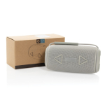 Haut‑parleur BT 5.3 en plastique recyclé résistant IPX4 16W couleur gris vue avec boîte