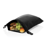 Lunch box pliable en RPET de taille ajustable et facile à nettoyer 4L couleur noir deuxième vue