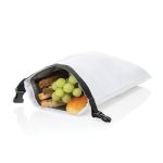 Lunch box pliable en RPET de taille ajustable et facile à nettoyer 4L couleur blanc deuxième vue