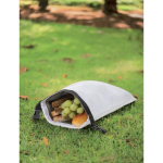 Lunch box pliable en RPET de taille ajustable et facile à nettoyer 4L couleur blanc vue d'ambiance 2
