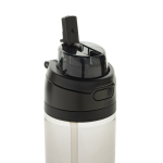 Gourde légère en RPET avec bouchon antifuite double 800 ml couleur noir cinquième vue