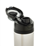 Gourde légère en RPET avec bouchon antifuite double 800 ml couleur noir sixième vue