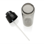Gourde légère en RPET avec bouchon antifuite double 800 ml couleur noir huitième vue
