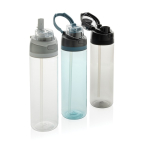 Gourde légère en RPET avec bouchon antifuite double 800 ml couleur noir vue générale