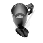 Gobelet en acier recyclé avec bec rabattable et bouchon à vis 900 ml couleur noir septième vue