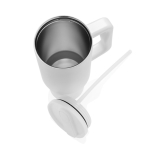 Gobelet en acier recyclé avec bec rabattable et bouchon à vis 900 ml couleur blanc septième vue