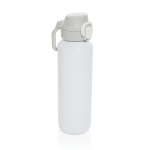Gourde de sport en acier recyclé avec bouchon antifuite 600 ml couleur blanc