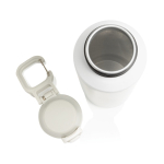 Gourde de sport en acier recyclé avec bouchon antifuite 600 ml couleur blanc neuvième vue