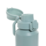 Gourde de sport en acier recyclé avec bouchon antifuite 600 ml couleur vert huitième vue