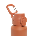 Gourde de sport en acier recyclé avec bouchon antifuite 600 ml couleur orange sixième vue