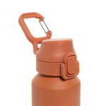 Gourde de sport en acier recyclé avec bouchon antifuite 600 ml couleur orange septième vue