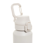 Gourde de sport en acier recyclé avec bouchon antifuite 600 ml couleur beige septième vue