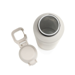 Gourde de sport en acier recyclé avec bouchon antifuite 600 ml couleur beige neuvième vue