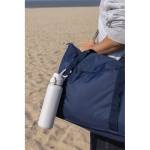 Gourde de sport en acier recyclé avec bouchon antifuite 600 ml couleur beige vue d'ambiance