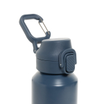 Gourde de sport en acier recyclé avec bouchon antifuite 600 ml couleur bleu marine sixième vue