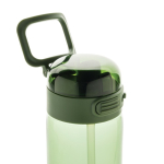 Bouteille de sport en RPET avec bouchon antifuite et paille 800 ml couleur vert septième vue