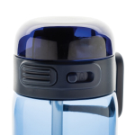 Bouteille de sport en RPET avec bouchon antifuite et paille 800 ml couleur bleu marine sixième vue