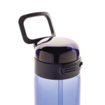 Bouteille de sport en RPET avec bouchon antifuite et paille 800 ml couleur bleu marine septième vue