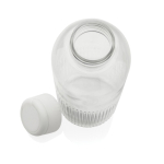 Gourde en RPET au design ondulé avec anse 750 ml couleur blanc cinquième vue