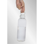 Gourde en RPET au design ondulé avec anse 750 ml couleur blanc vue d'ambiance 2