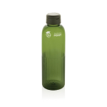 Gourde en RPET au design ondulé avec anse 750 ml couleur vert vue avec logo