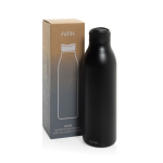 Bouteille écologique avec prise en main à 360° 600 ml Avira Alok couleur noir vue avec boîte