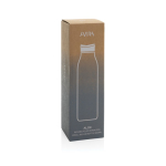 Bouteille écologique avec prise en main à 360° 600 ml Avira Alok couleur noir deuxième vue avec boîte