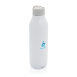 Bouteille écologique avec prise en main à 360° 600 ml Avira Alok couleur blanc vue avec logo