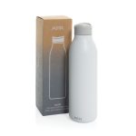 Bouteille écologique avec prise en main à 360° 600 ml Avira Alok couleur blanc vue avec boîte