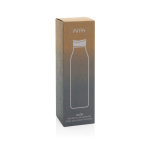 Bouteille écologique avec prise en main à 360° 600 ml Avira Alok couleur argenté deuxième vue avec boîte