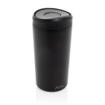 Mug thermos à emporter écologique avec couvercle 400 ml Avira Alix couleur noir