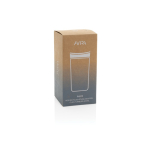Mug thermos à emporter écologique avec couvercle 400 ml Avira Alix couleur noir deuxième vue avec boîte