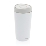 Mug thermos à emporter écologique avec couvercle 400 ml Avira Alix couleur blanc