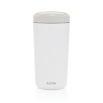 Mug thermos à emporter écologique avec couvercle 400 ml Avira Alix couleur blanc deuxième vue